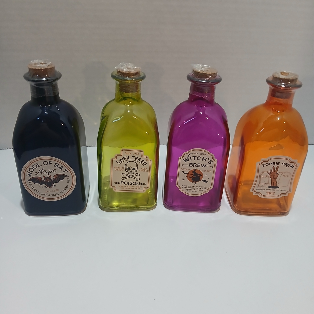Magic Potion Set - Black, Green, Purple, Orange